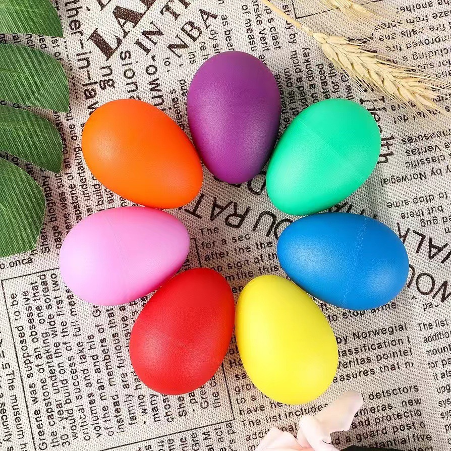 Kids Toys Easter - 2Pcs Plastic Egg Shakers Percussion Musical