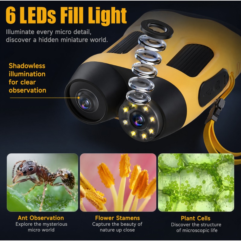 4K 1000X Microscope Camera Dig - Kids Toys Top View recension och pris