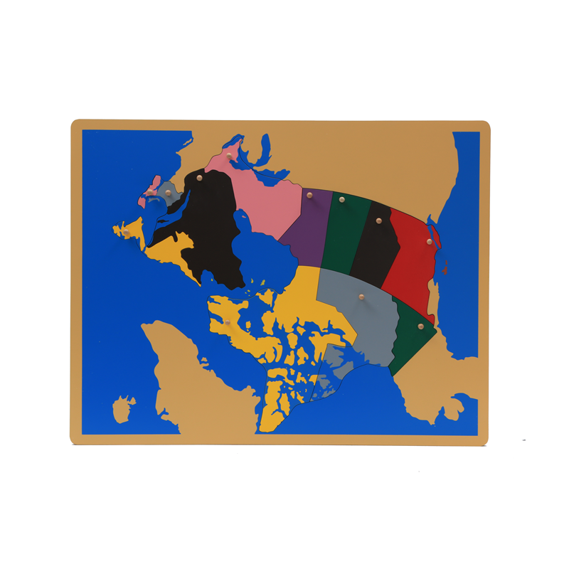Wood  Map Puzzle of Canada Mon - Kids Toys Canada recension och pris