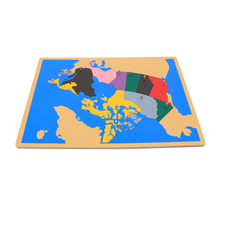 Wood  Map Puzzle of Canada Mon - Kids Toys Canada recension och pris