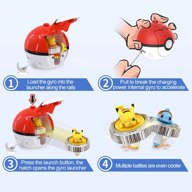 Pokemon spinning top ball toy  - Spin Top Gyro Toy recension och pris