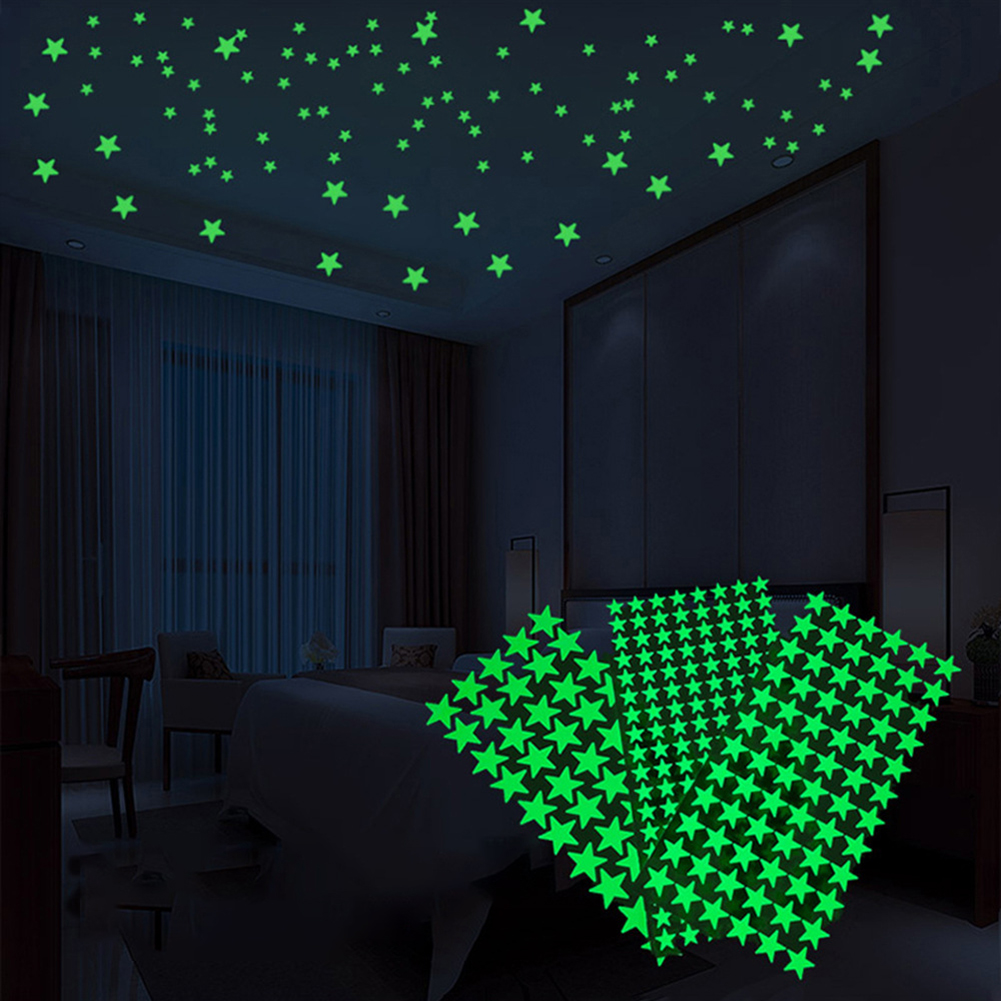 Glow In The Dark 3D Stars Moon - Glow In Dark Stars recension och pris