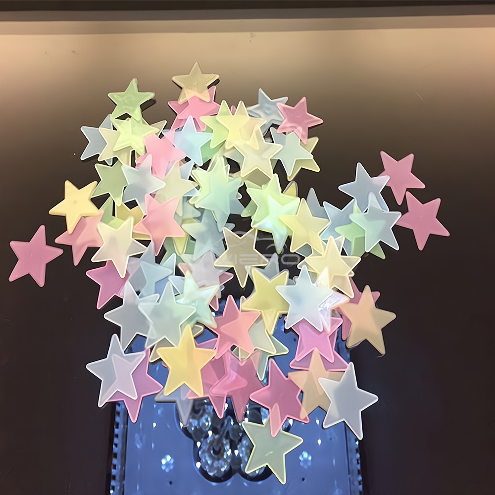 50/100X 3cm Star Glow In Dark  - Glow In Dark Stars recension och pris