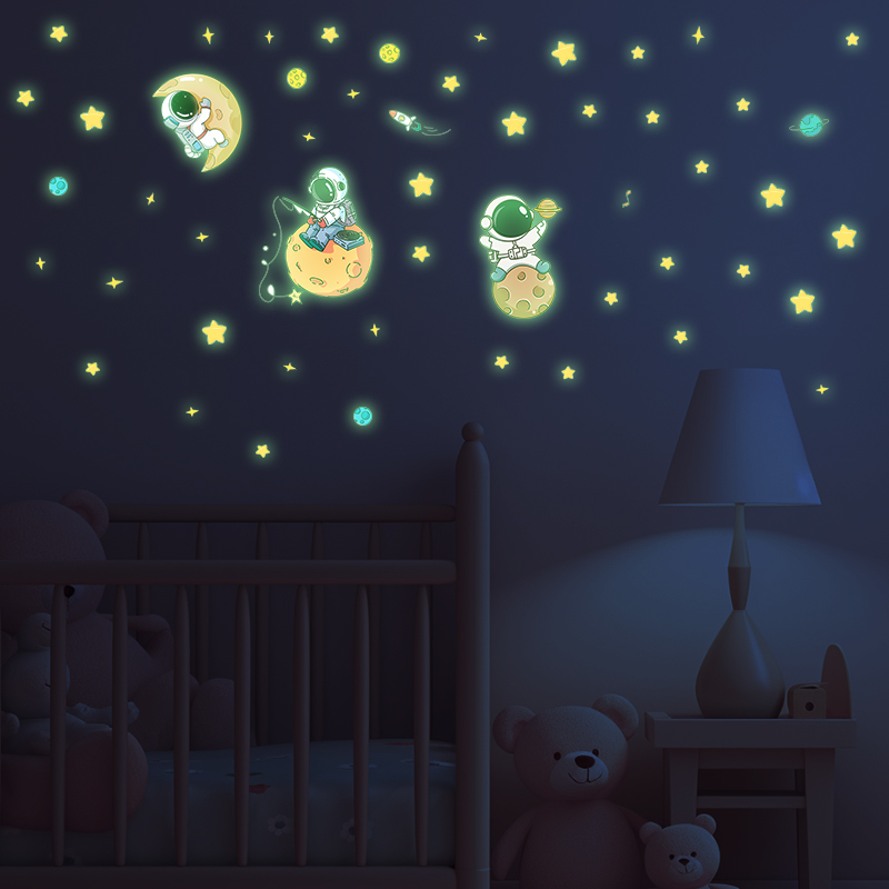 Astronaut Moon Theme Luminous  - Glow In Dark Stars recension och pris