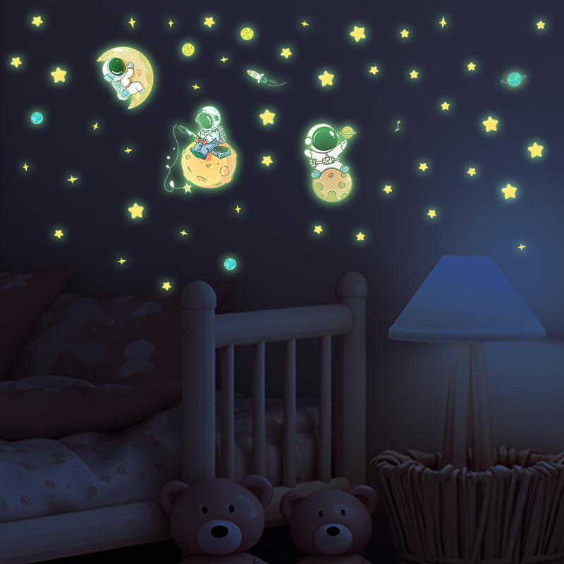 Astronaut Moon Theme Luminous  - Glow In Dark Stars recension och pris