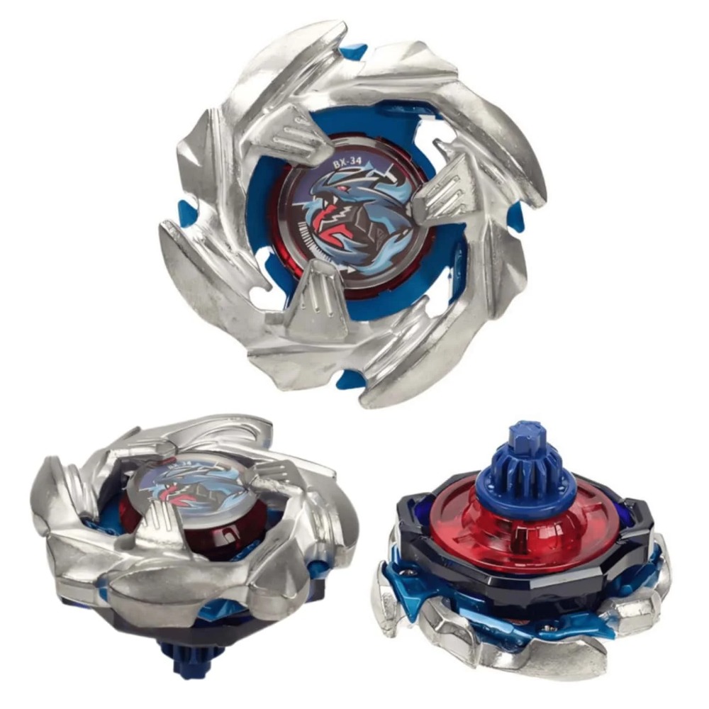 BX-34 Silver Blue Cobalt Drago - Spin Top Gyro Toy recension och pris