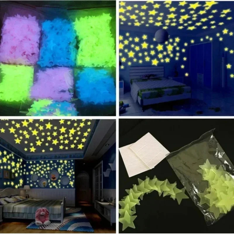 50-100Pcs Glow In The Dark Sta - Glow In Dark Stars recension och pris