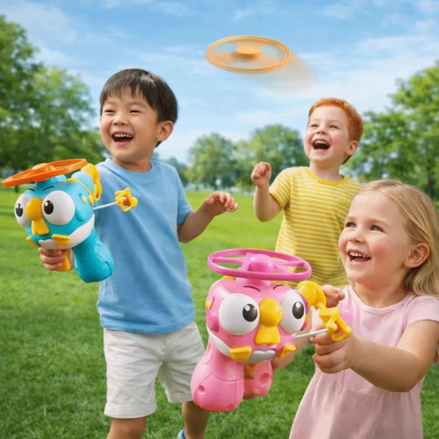 Kids Pull-Cord Bamboo-Copter U - Kids Toys Under $10 recension och pris