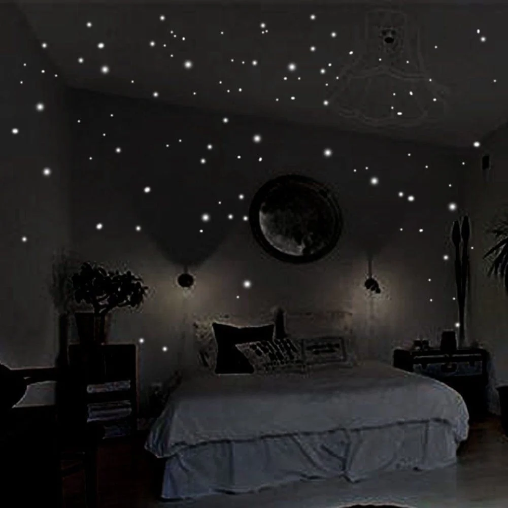 407 Pcs Wall Stickers Wall Dec - Glow In Dark Stars recension och pris