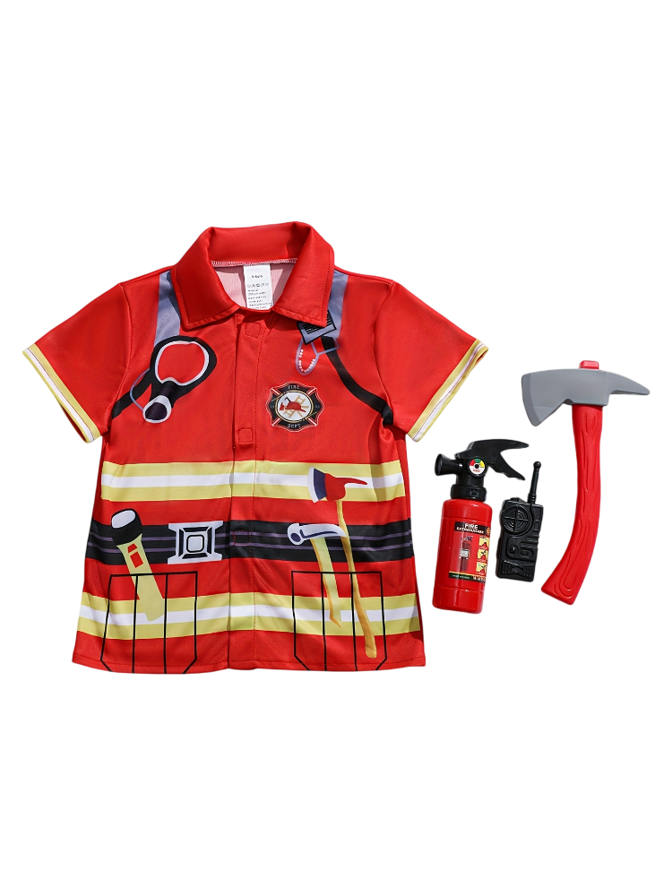 Kids Firefighter Style Shirt w - Kids Toys Kit recension och pris
