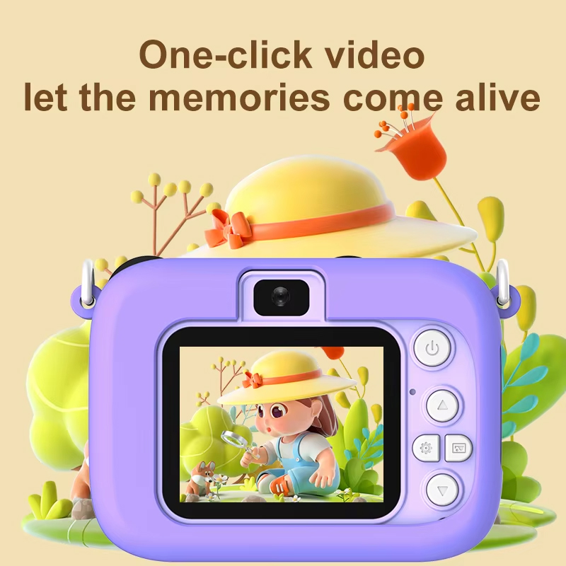 Kids Cartoon Camera 1080P HD 2 - Kids Toys Top View recension och pris