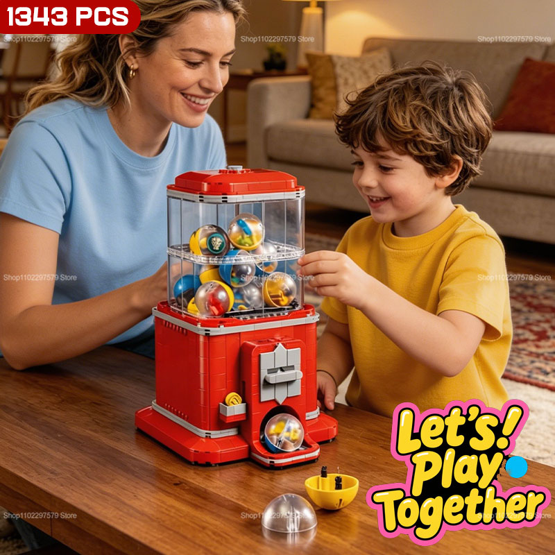 1343 PCS Vending Machine Build - Kids Toys Vending Machine recension och pris