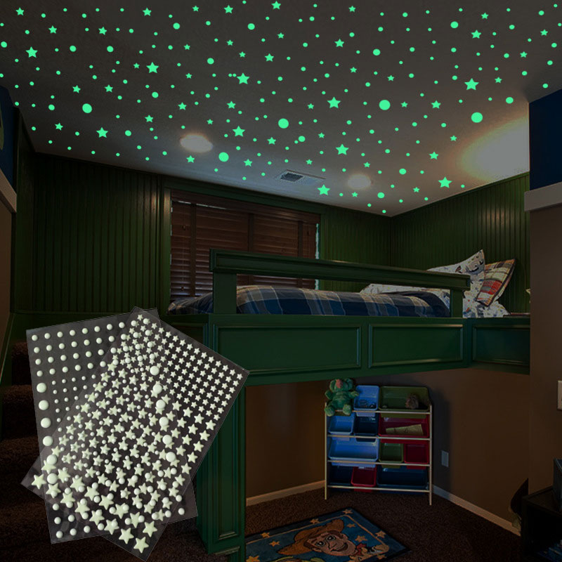 202 Pcs/Set 3D Bubble Stars Do - Glow In Dark Stars recension och pris