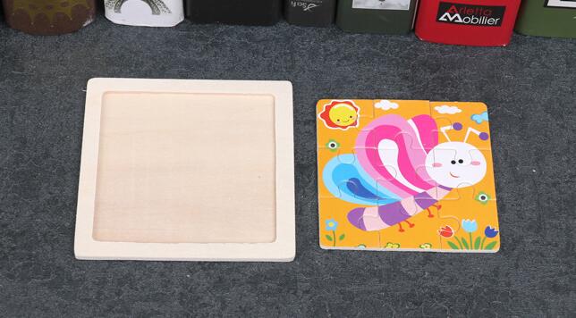 4PCS/lot 3D Wooden Jigsaw Puzz - Kids Toys Deals recension och pris