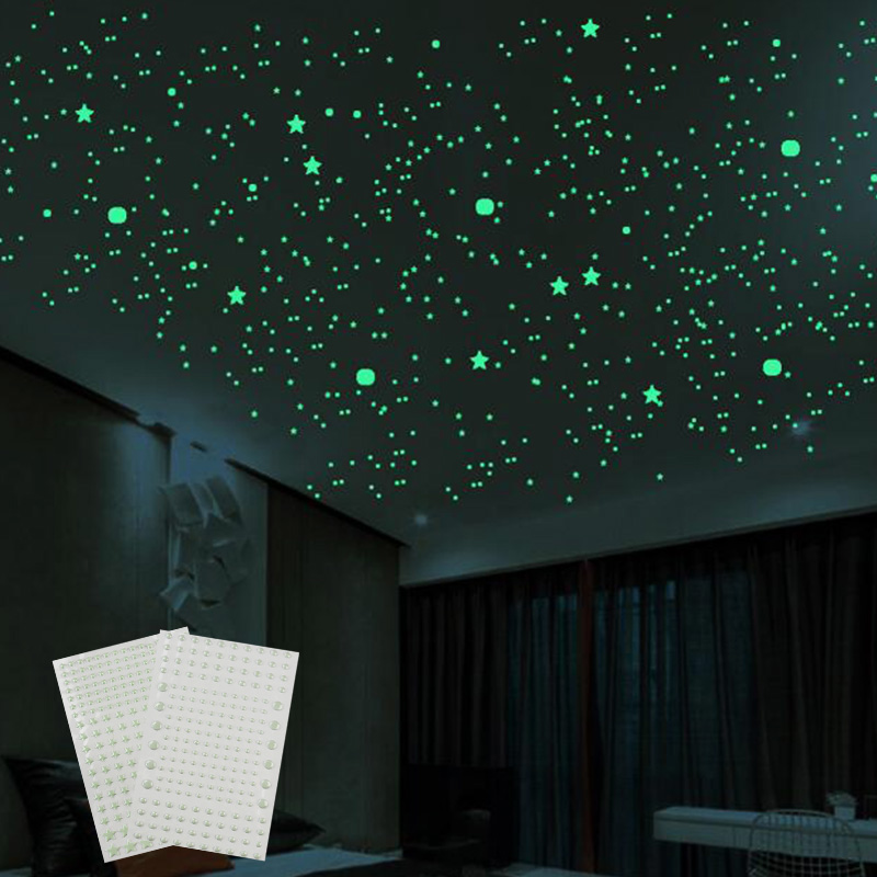 211pcs 3D Bubble Luminous Star - Glow In Dark Stars recension och pris