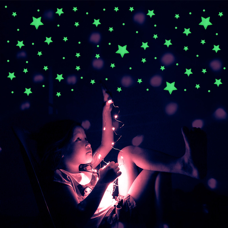 211pcs 3D Bubble Luminous Star - Glow In Dark Stars recension och pris