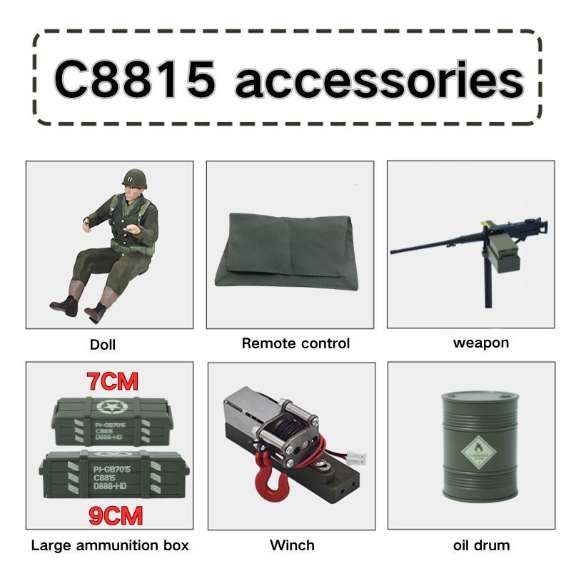 JJRC C8815 RC Car 1941 JEEP WI - Kids Toys Under $10 recension och pris
