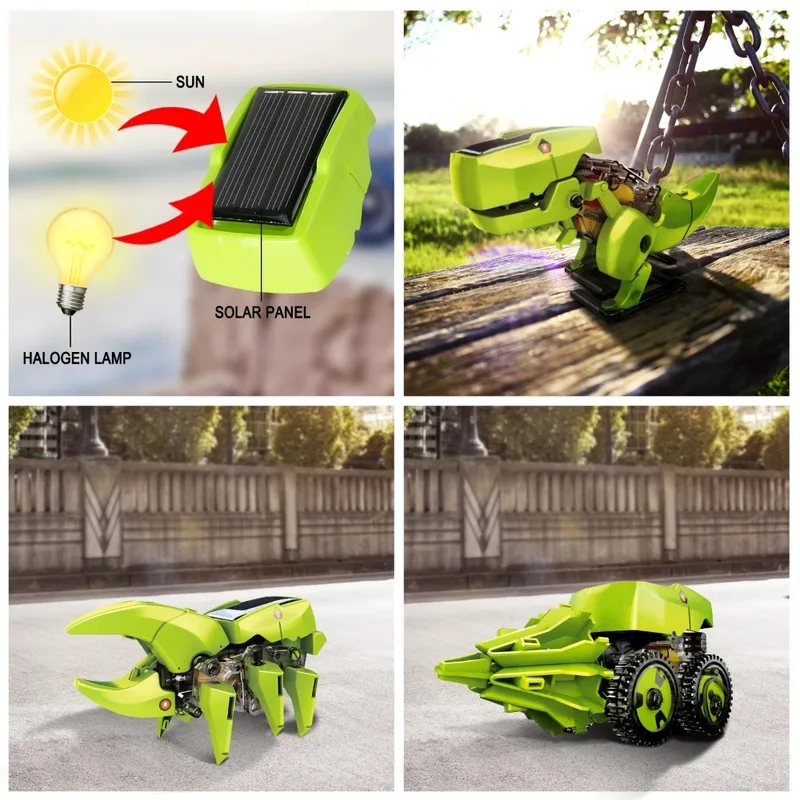 3-in-1 Solar Robot Kit, Dinosa - Kids Toys Under $10 recension och pris