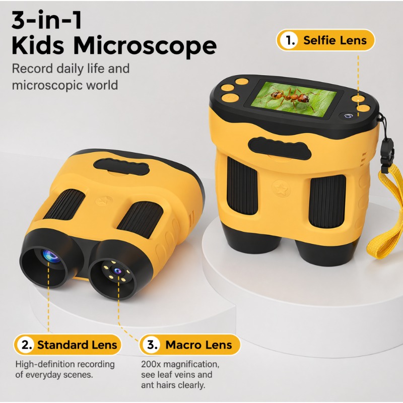 Microscope Camera 4K 1000X Dig - Kids Toys Top View recension och pris