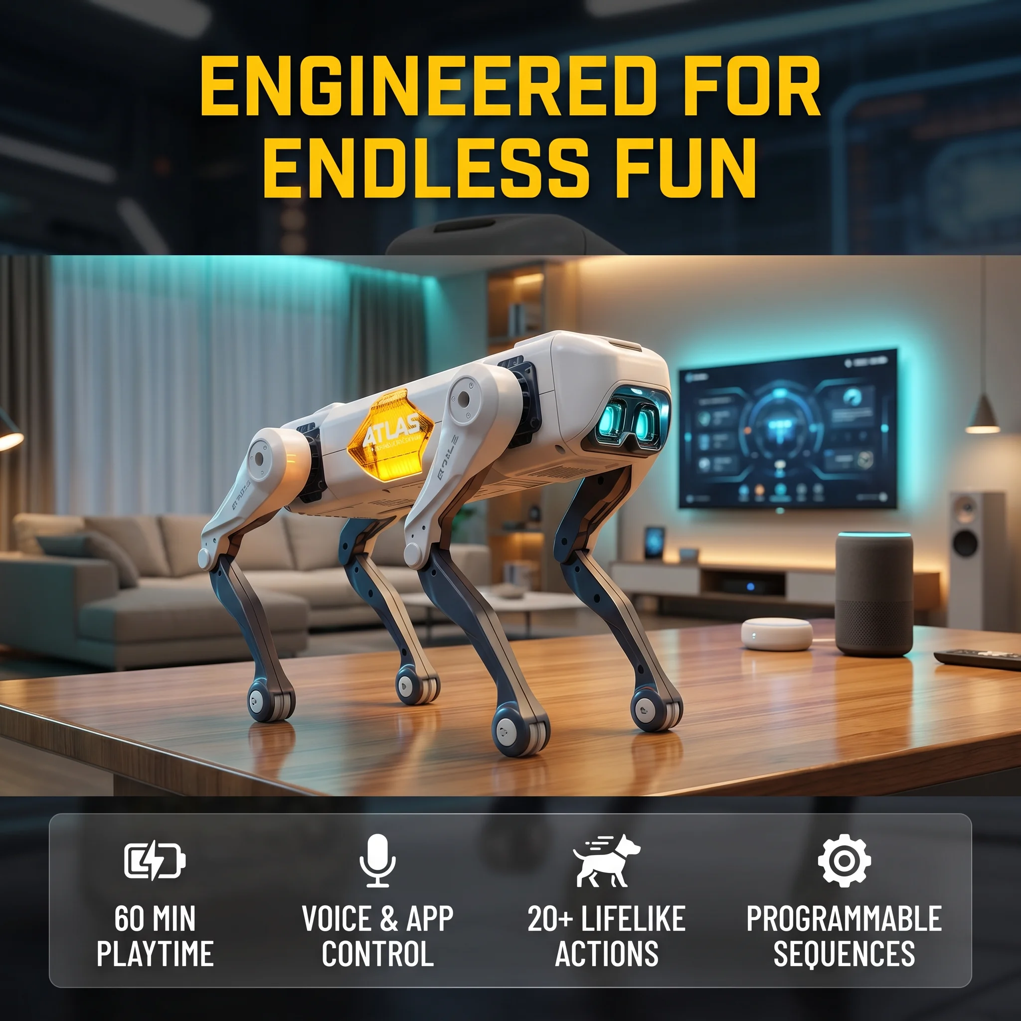 AI Smart Robot Dog, Voice & AP - Kids Toys Young recension och pris