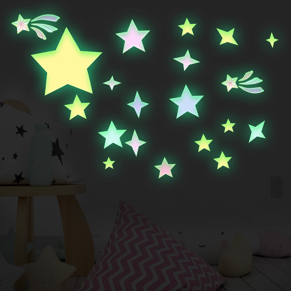 Colorful Stars Luminous Wall S - Glow In Dark Stars recension och pris