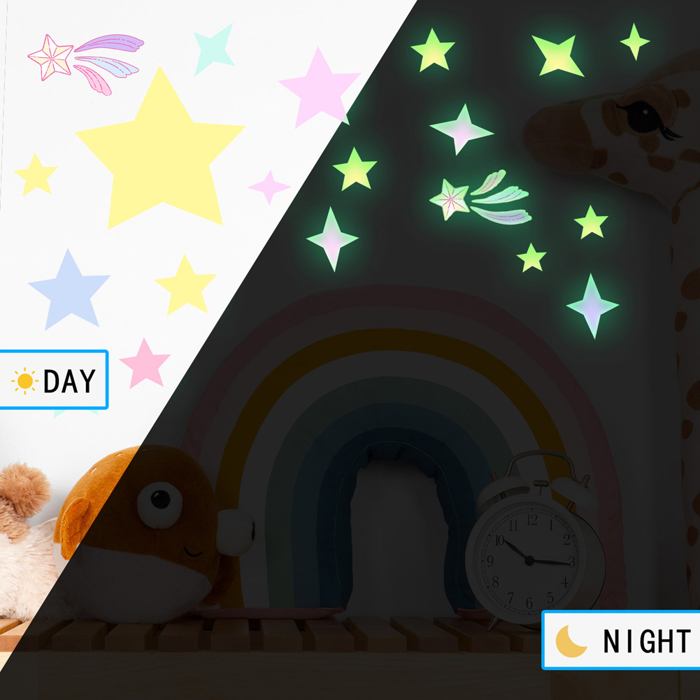 Colorful Stars Luminous Wall S - Glow In Dark Stars recension och pris
