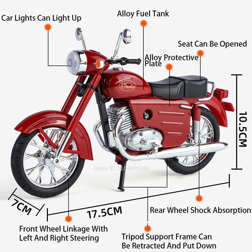 1:10 Scale XF250 Motorcycle Mo - Kids Toys Under $10 recension och pris